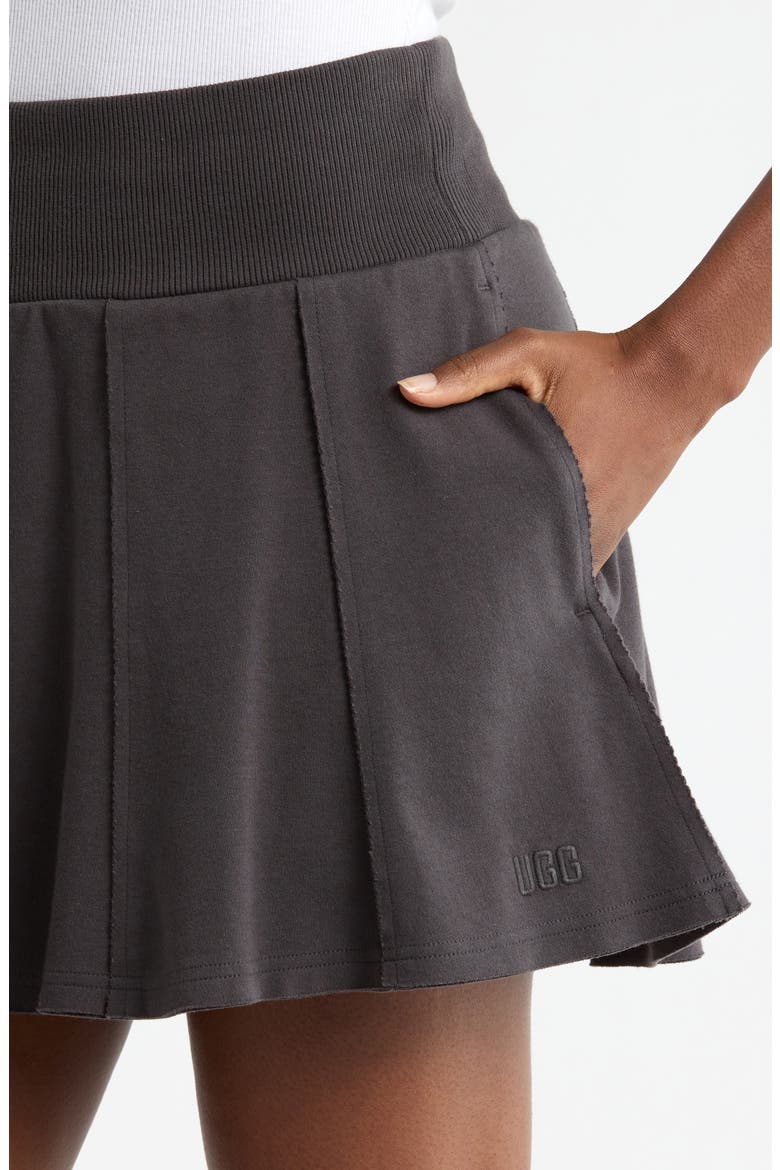 Maelyn Flare Miniskirt, Alternate, color, INK