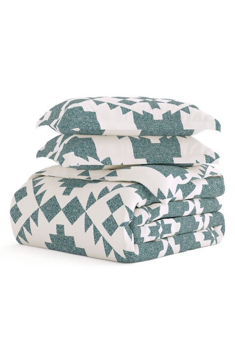 Premium Ultra Soft Adobe Diamond 3-Piece Reversible Duvet Cover Set