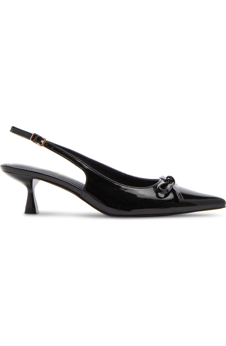 Madden Girl Vogue Pointed Toe Slingback Pump, Alternate, color, Black Patent