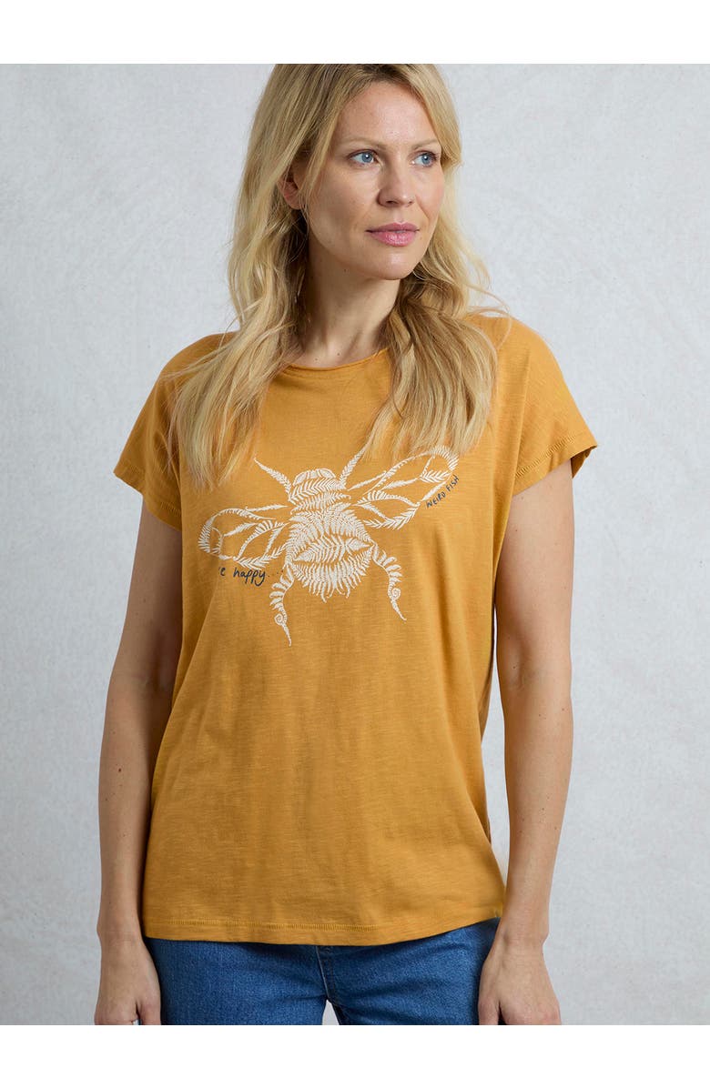 Weird Fish Fern Bee Front Print Graphic T-Shirt, Main, color,