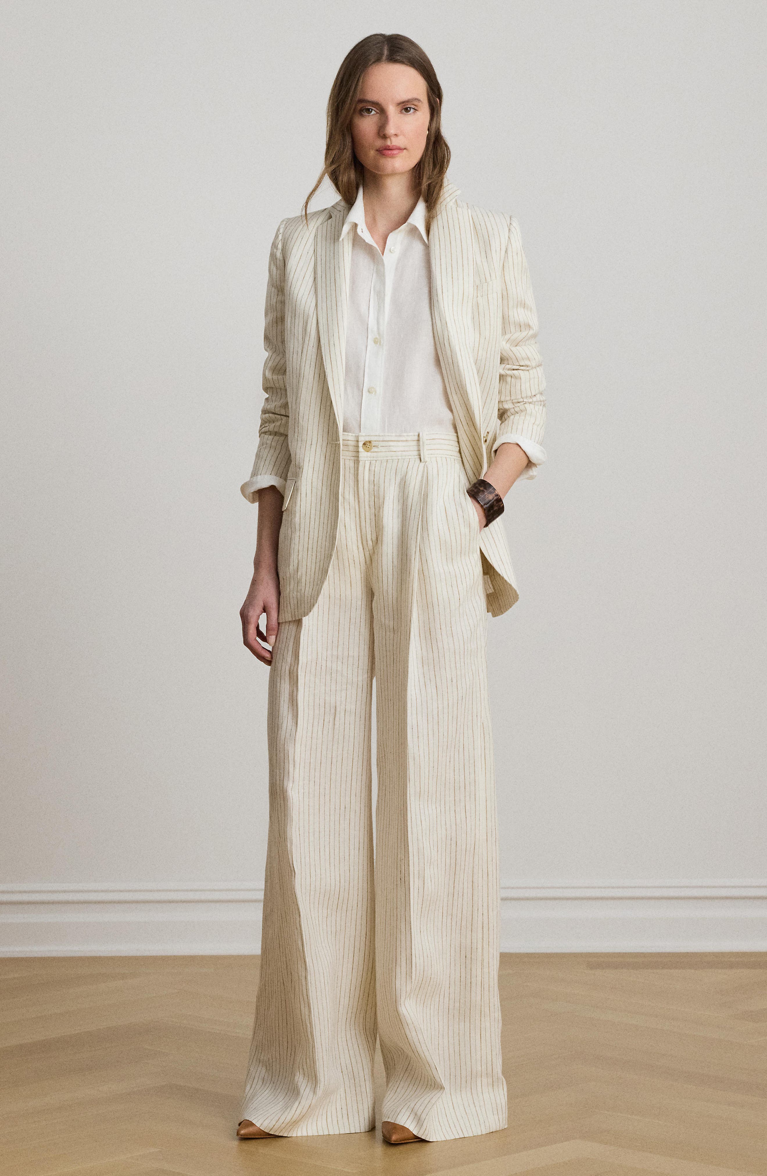 Lauren Ralph Lauren Mixed Stripe Linen Jacket — фото 8