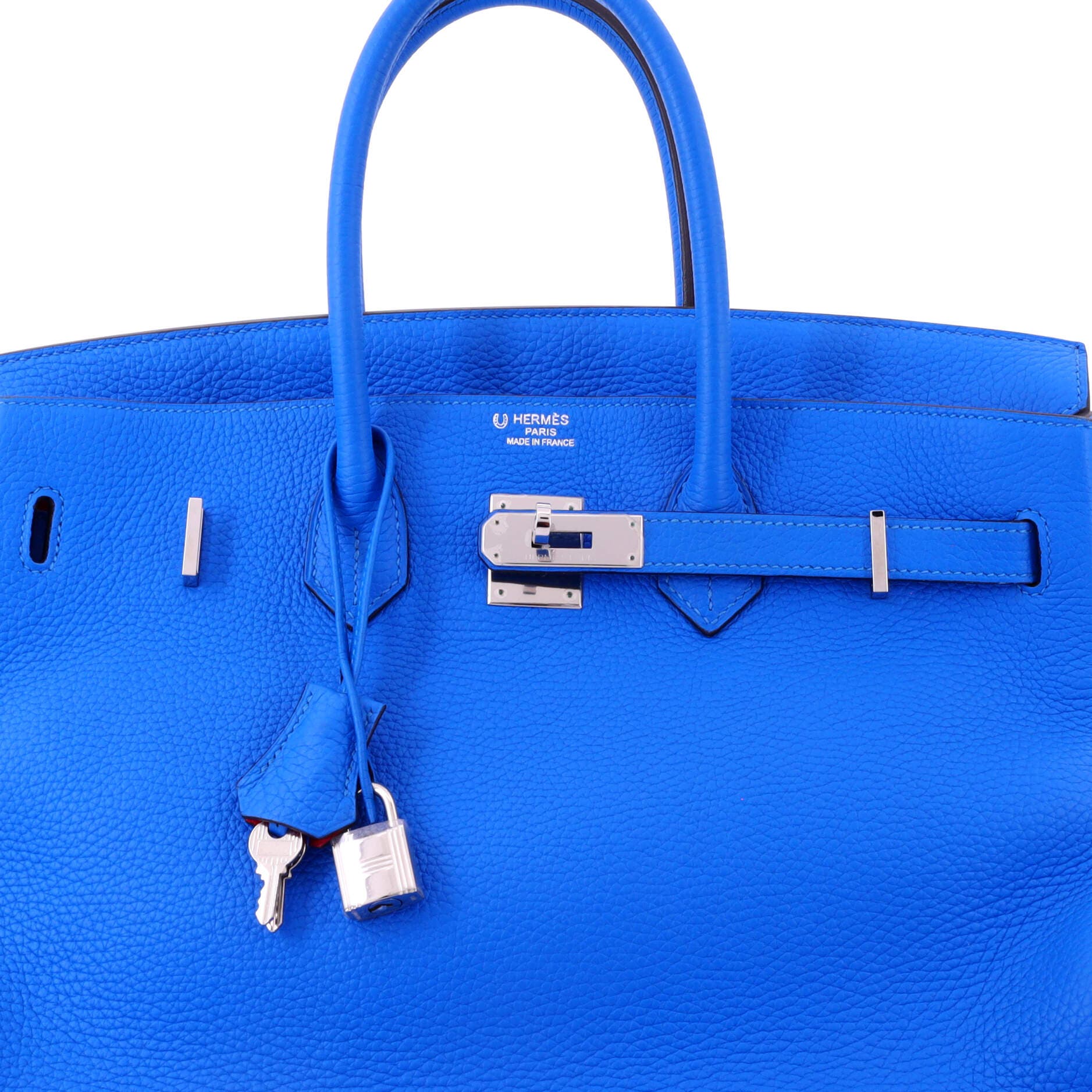 Pre-Owned Hermes Birkin Handbag Bicolor Clemence with Palladium Hardware 35, Alternate, color, 