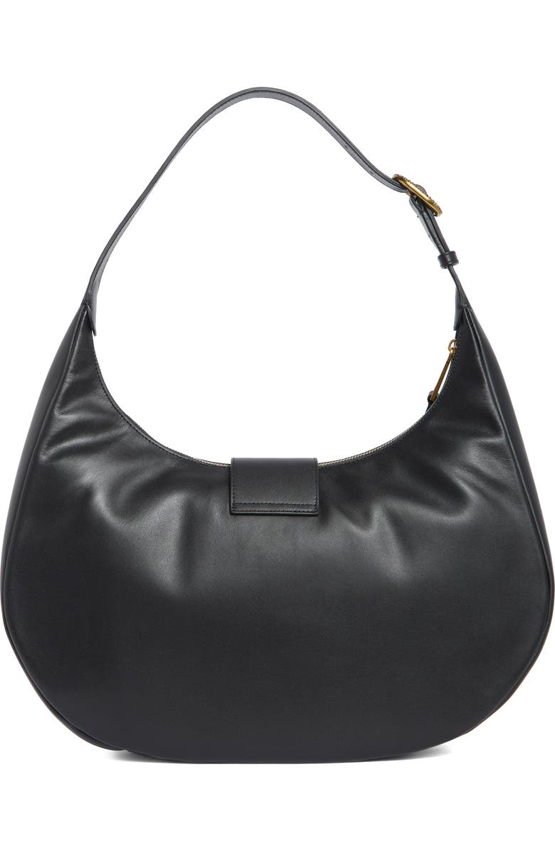 Kurt Geiger London Chelsea Leather Hobo Bag, Alternate, color, Black
