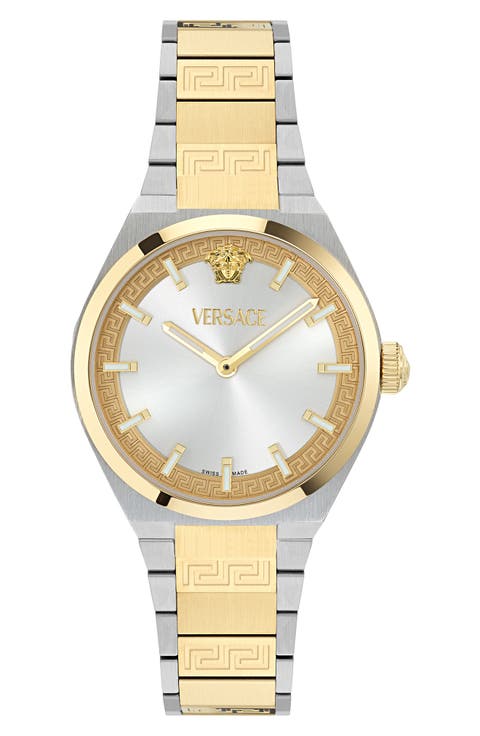 V-Auria Two-Tone Bracelet Watch, 35mm