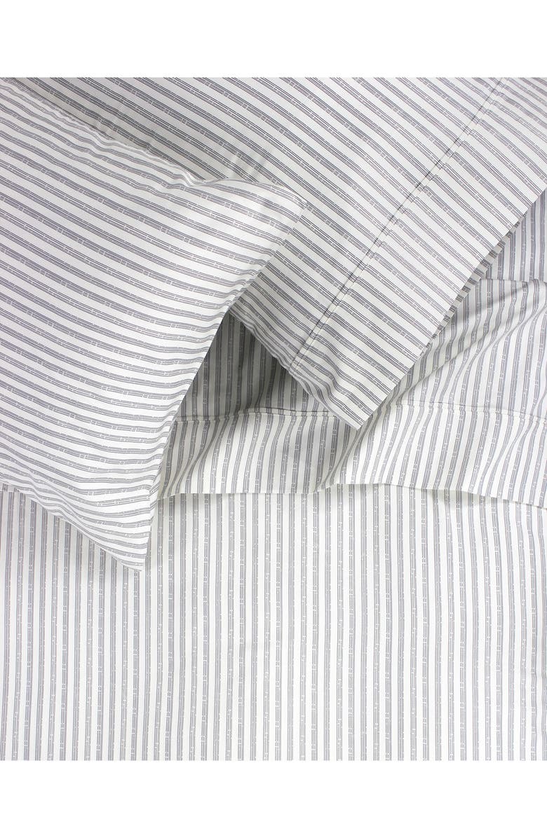 MELANGE HOME Stripe 400 Thread Count Cotton Sheet Set, Alternate, color, Grey