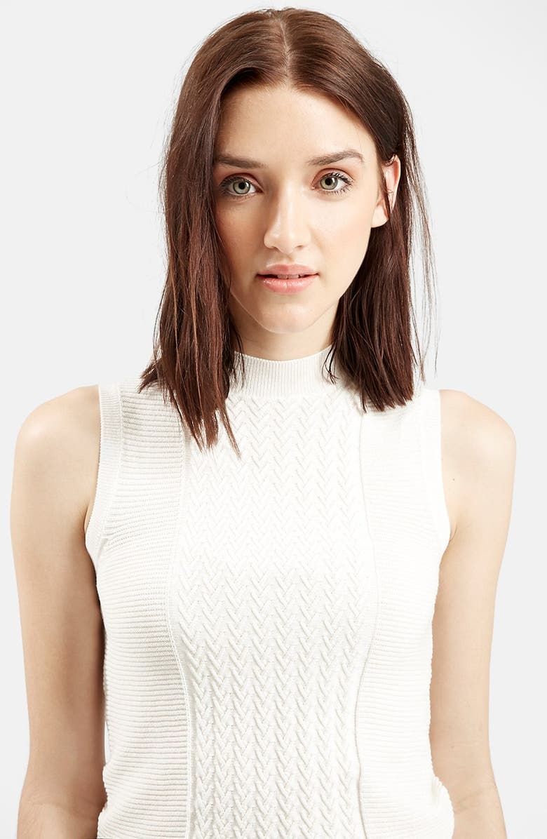 Topshop Herringbone Stitch Tank, Alternate, color,