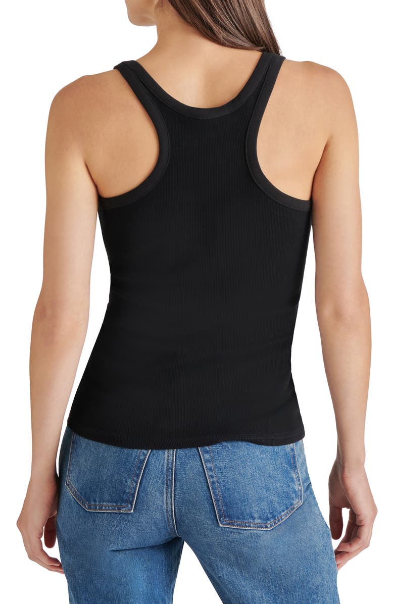 Steve Madden Tossa Stretch Cotton Tank, Alternate, color,
