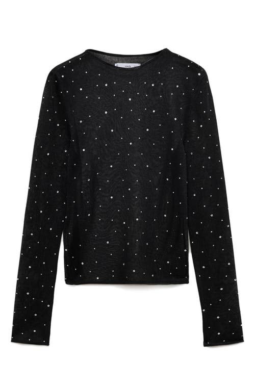 Mango Sweater Black In Black