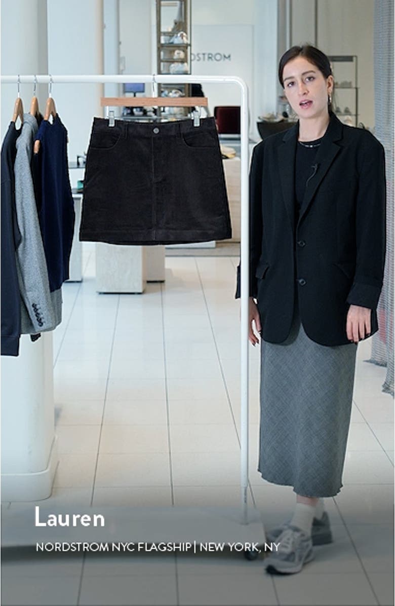 Camden Cotton Corduroy Miniskirt, sales video thumbnail