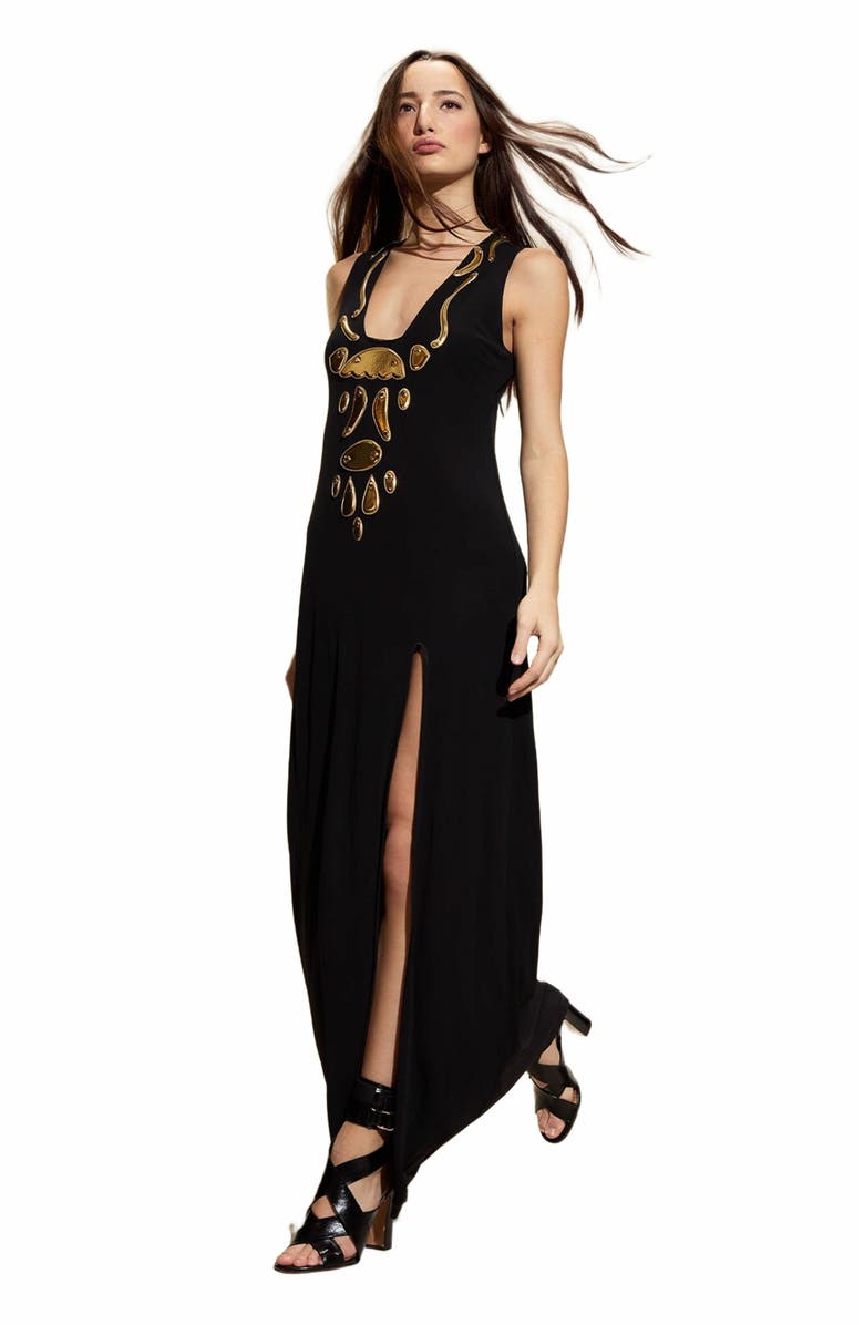 Cynthia Rowley Calypso Square Neck Dress, Alternate, color, 