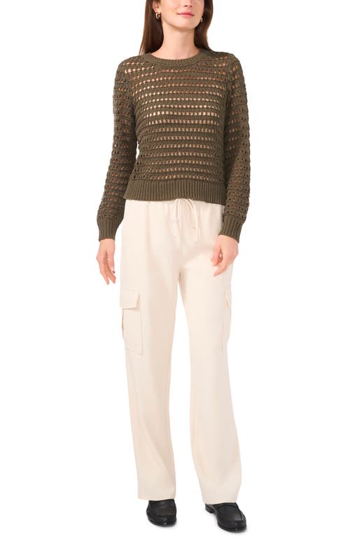 HALOGEN HALOGEN® OPEN KNIT SWEATER