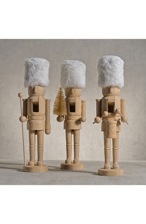 Zodax Ortwin Set Of 3 Nutcracker Figurines In Brown