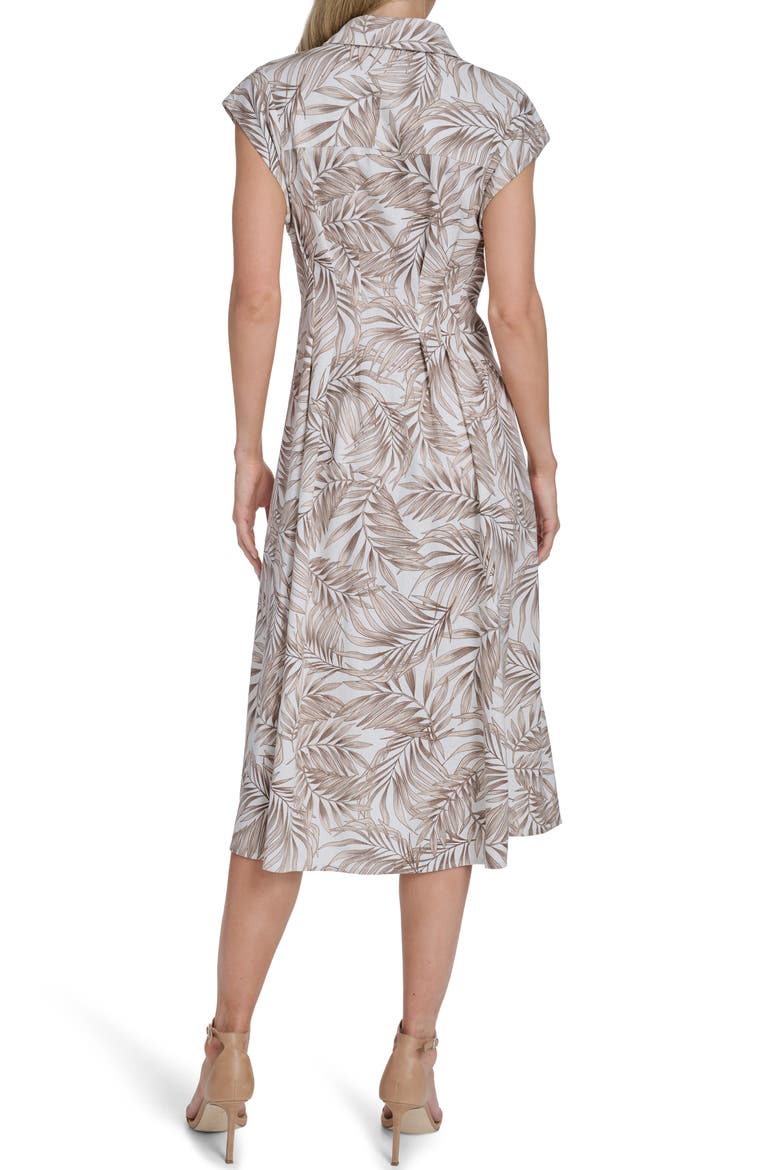 Pleated Shirtdress, Alternate, color, SAND MULTI