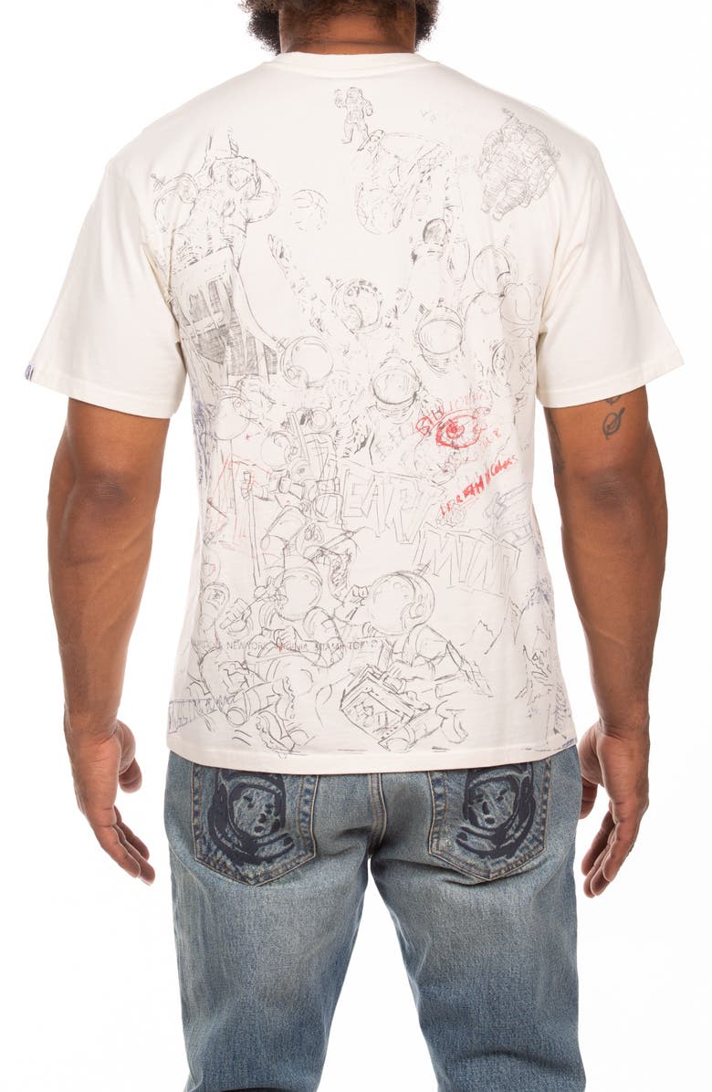 Billionaire Boys Club Sketch Graphic T-Shirt, Alternate, color, Gardenia
