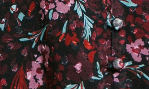 Matty M . Harlyn Floral Button-up Shirt In Brown