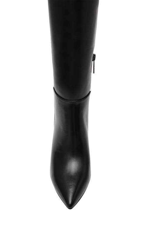 Anne Klein Marucia Pointed Toe Knee High Boot In Black