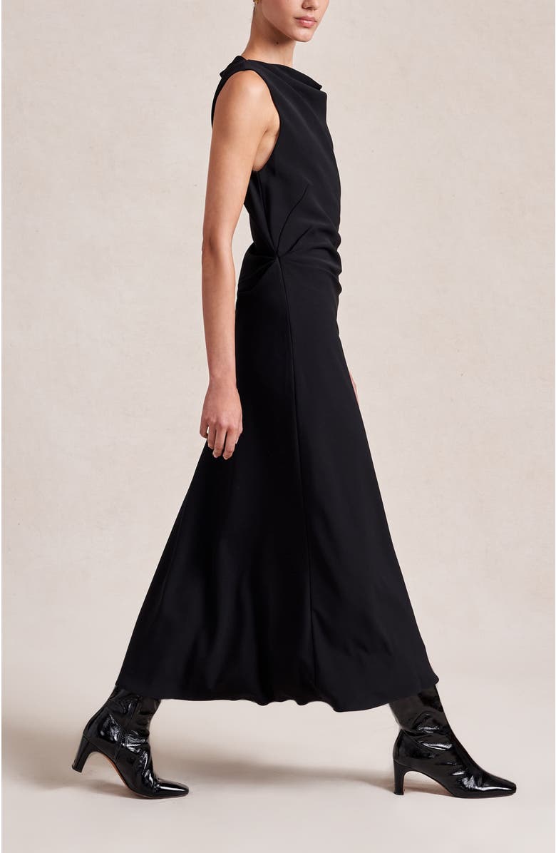 La Ligne Matte Moira Dress, Alternate, color, Black