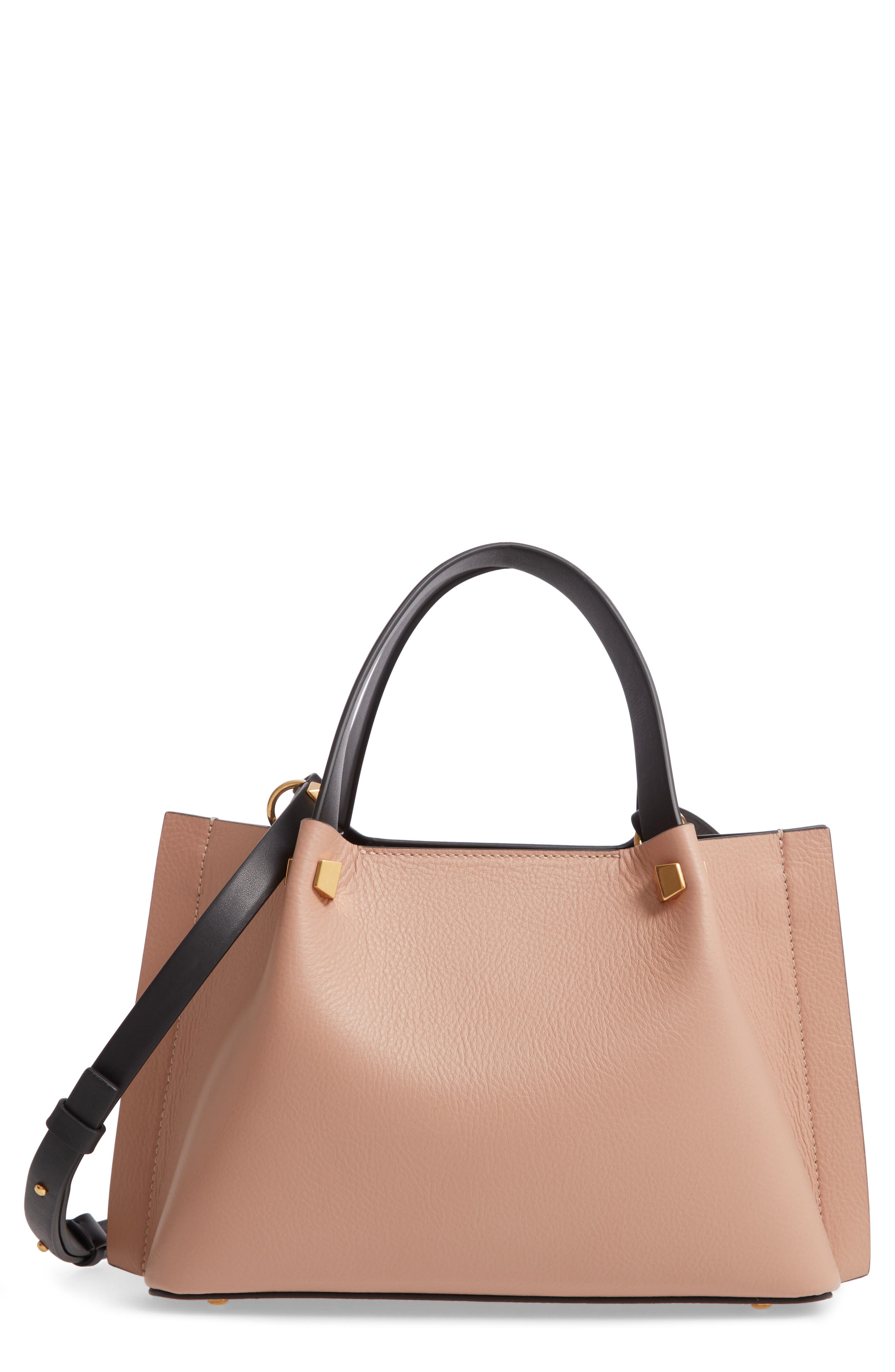 Valentino Garavani Small VLOGO Leather Tote, Main, color, 