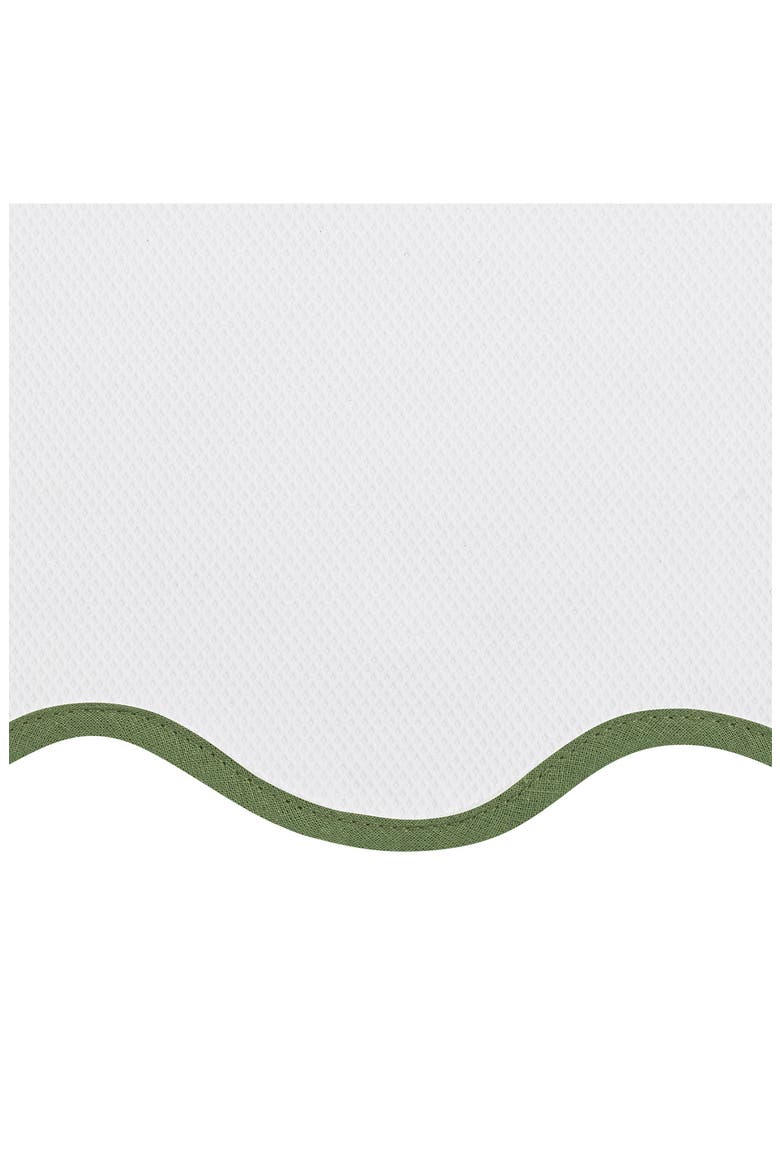 Camilla Piqué Coverlet, Alternate, color, PALM
