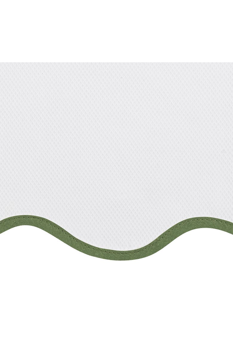 Matouk Camilla Piqué Duvet Cover, Alternate, color, Palm