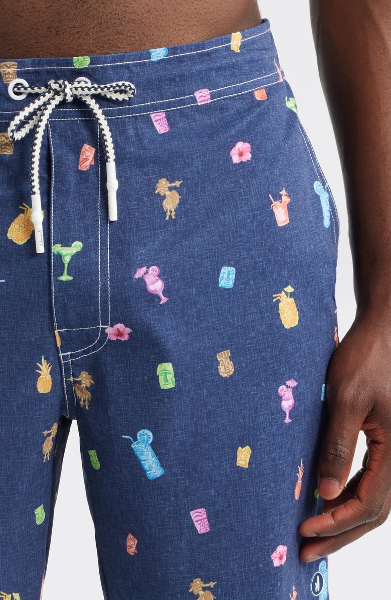 johnnie-O Kanaloa Swim Trunks, Alternate, color, Navy