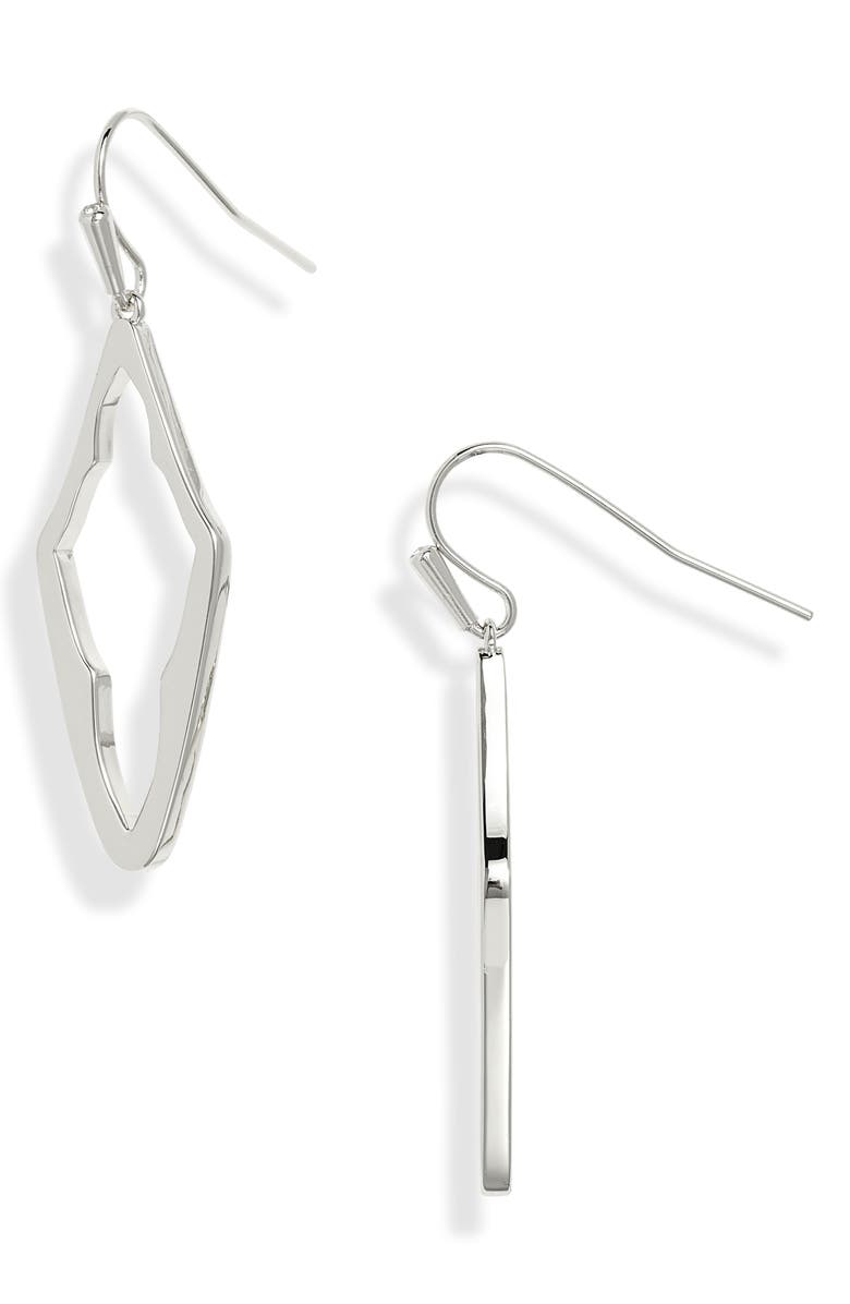 Kendra Scott Abbie Elongated Frame Drop Earrings, Main, color, 