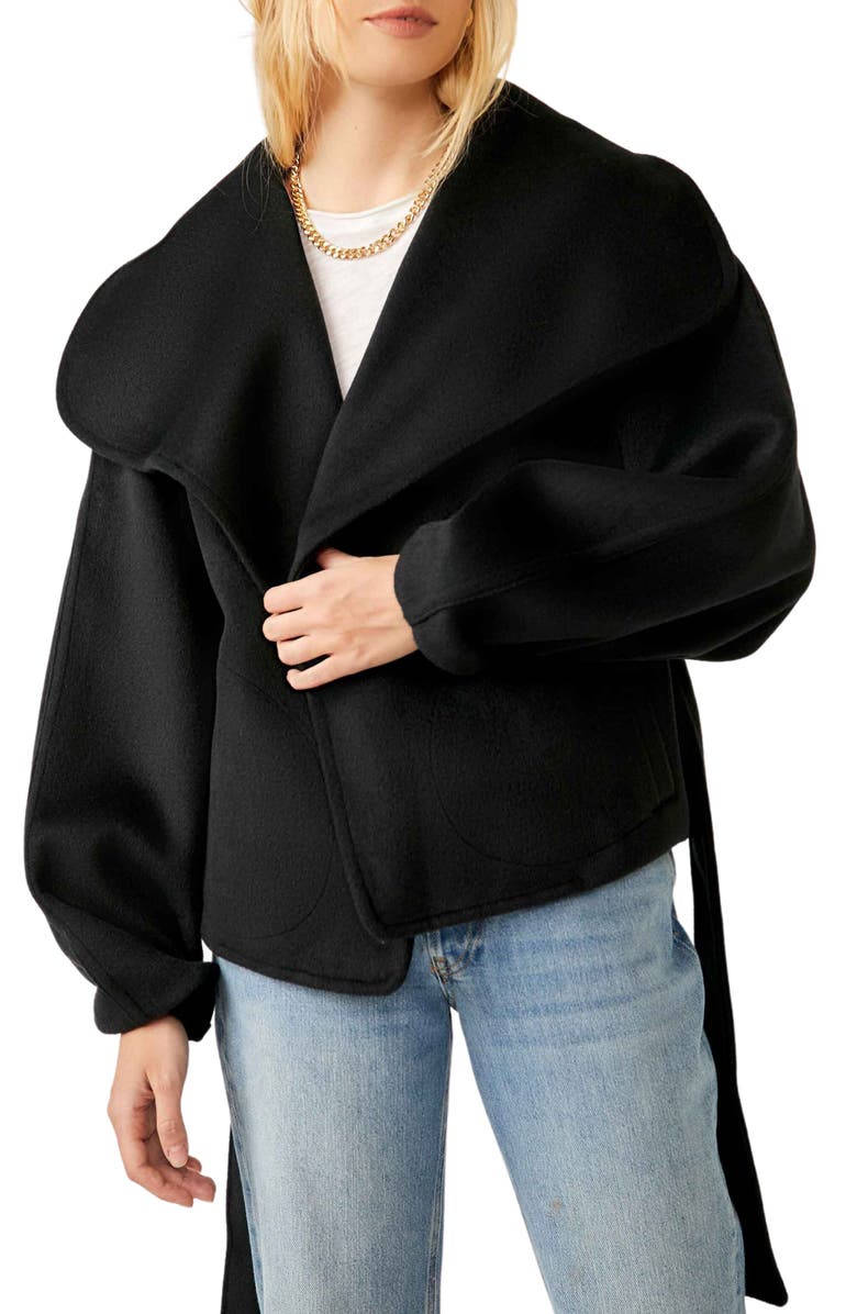 Free People Mina Tie Belt Jacket, Main, color,