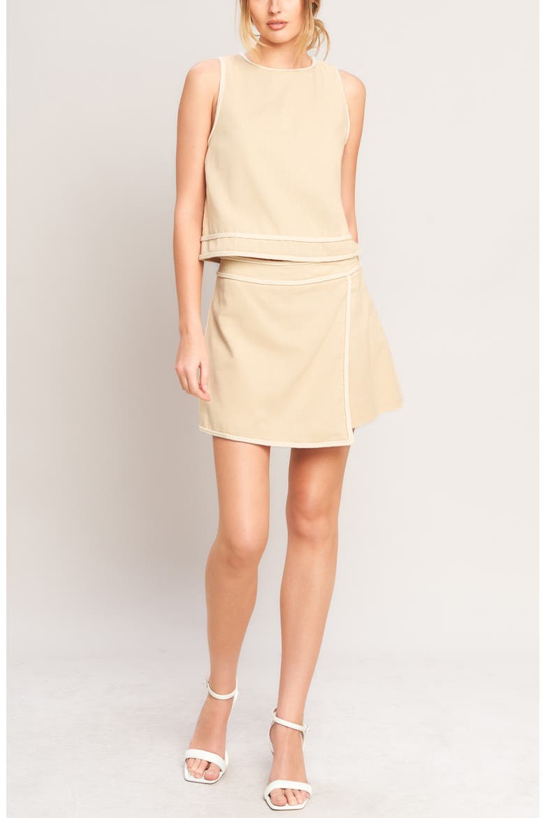 Solid Sleeveless Top, Alternate, color, BEIGE