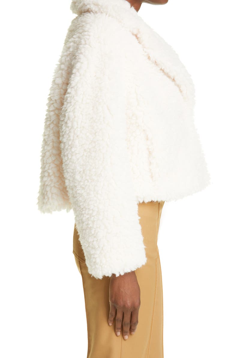 Stand Studio Janet Crop Faux Shearling Jacket, Alternate, color, 