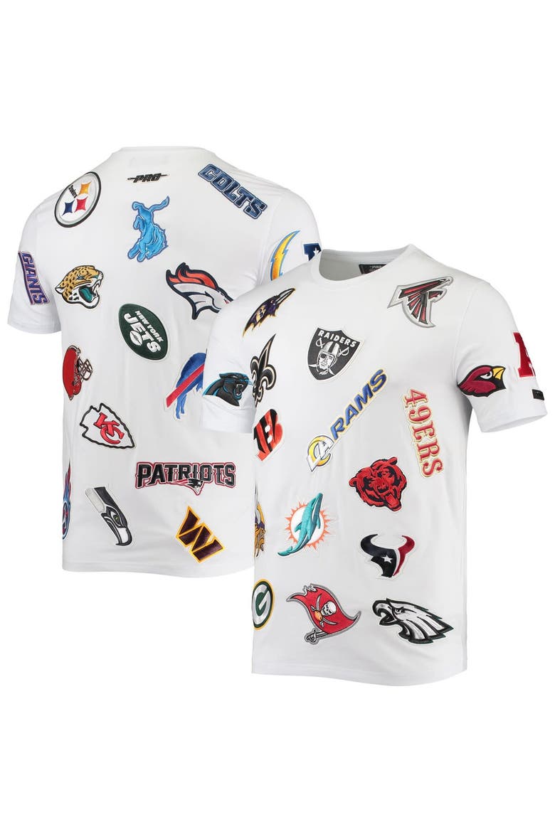 Men's Pro Standard White NFL League Wordmark T-Shirt, Main, color, White