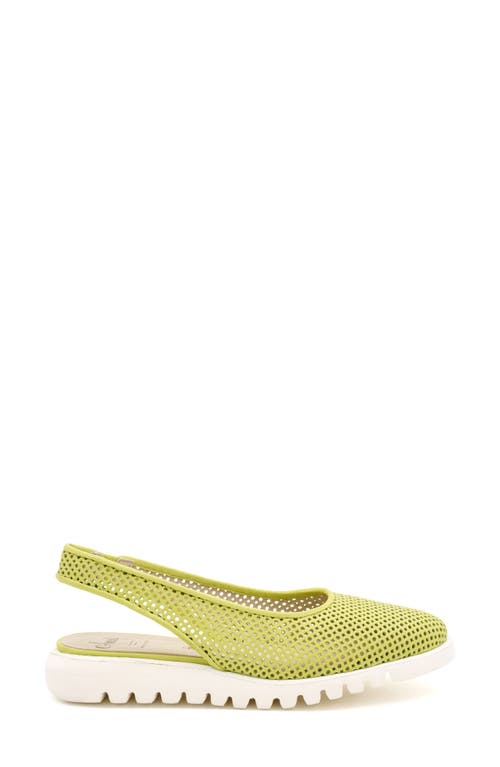 Amalfi By Rangoni Egregio Slingback Sneaker In Lime Vapor
