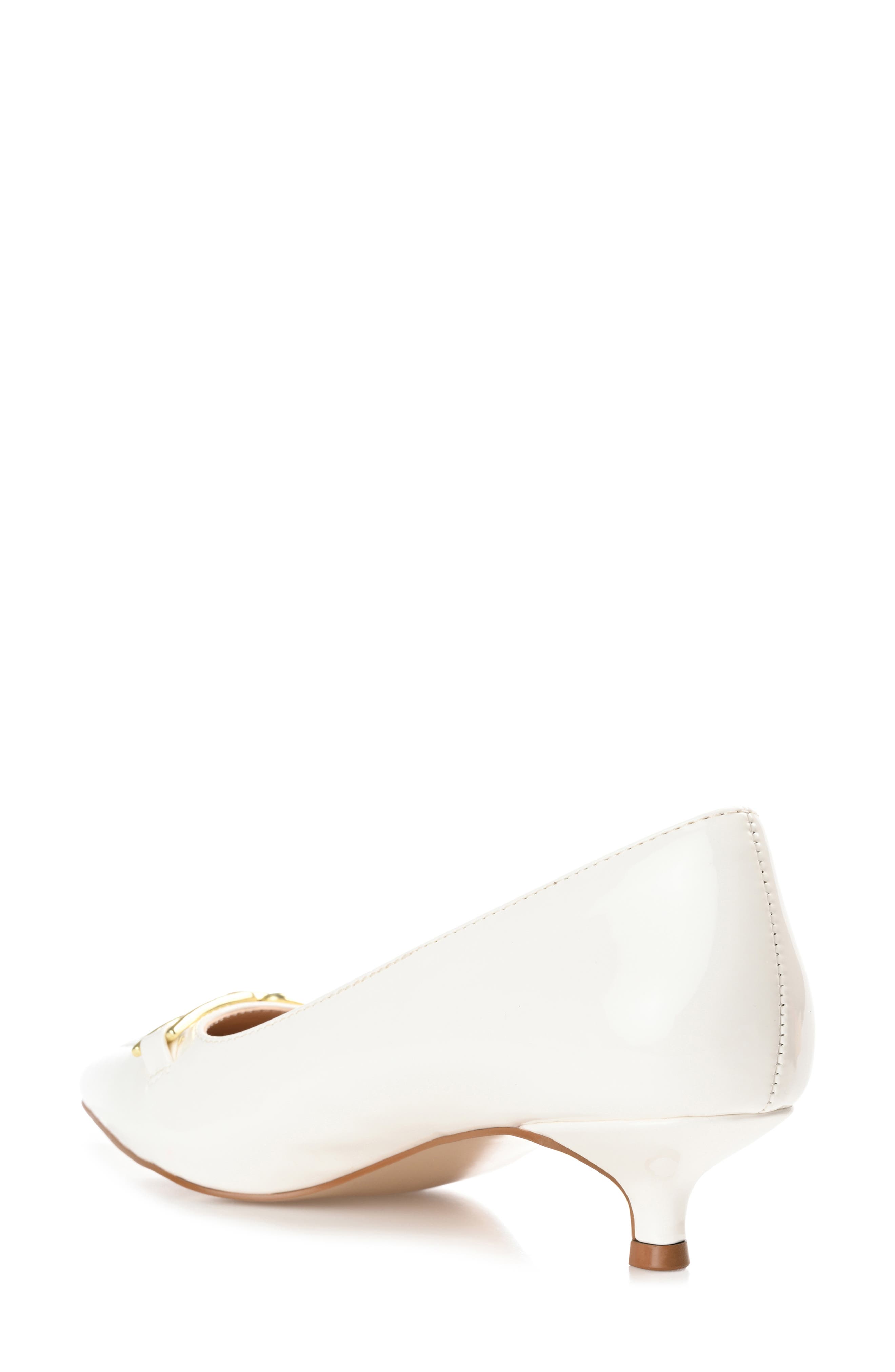 Rumi Metal Bit Kitten Heel Pump - image 4