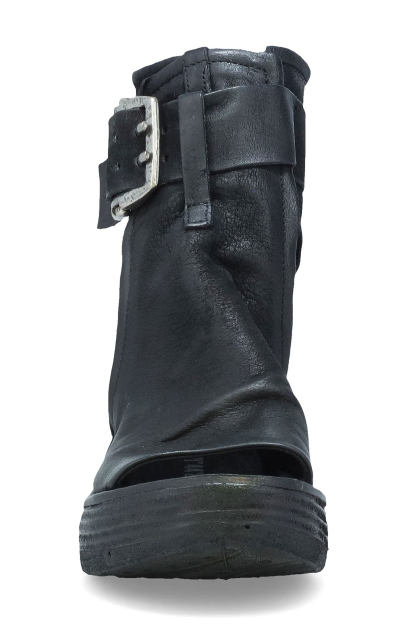 A.S.98 Naya Wedge Sandal, Alternate, color, Black Black