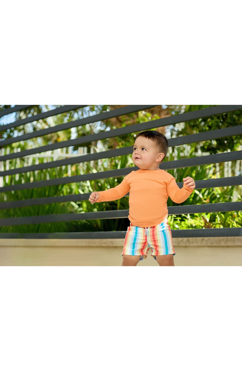 BloqUV Toddler's Crew Neck Top, Alternate, color, Tangerine