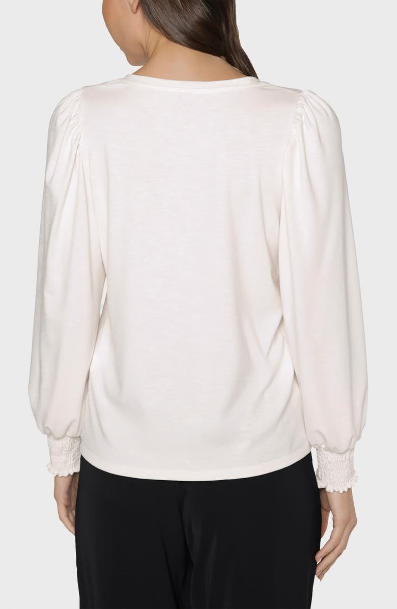 matty m. Katy V-Neck Top, Alternate, color, Ivory