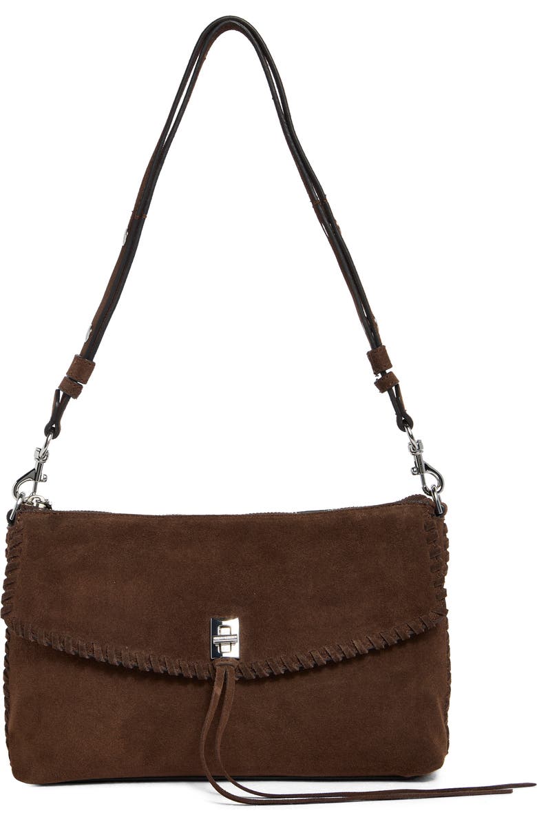 Rebecca Minkoff Darren Whipstitch Shoulder Bag, Main, color, Torte