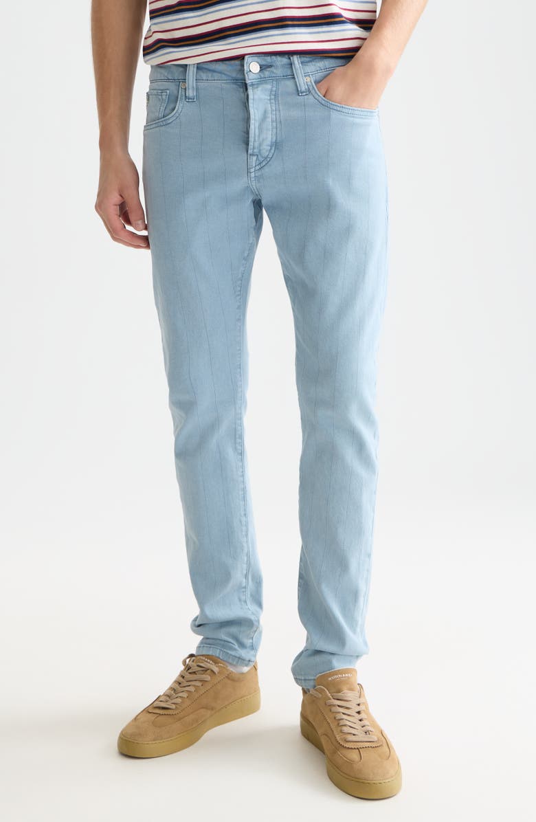 Scotch & Soda Ralston Regular Fit Slim Pinstripe Jeans, Main, color, Faded Denim