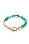  18K Gold Vermeil/Green Onyx