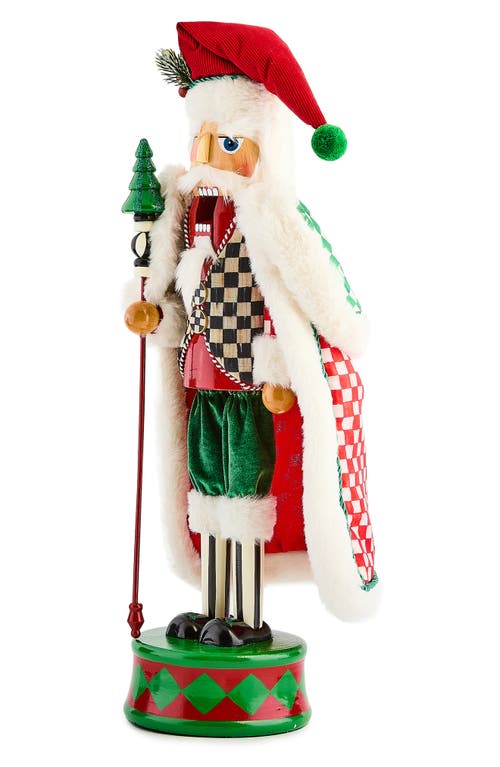Mackenzie-childs Mackenzie Childs Check It Out Nutcracker In Red