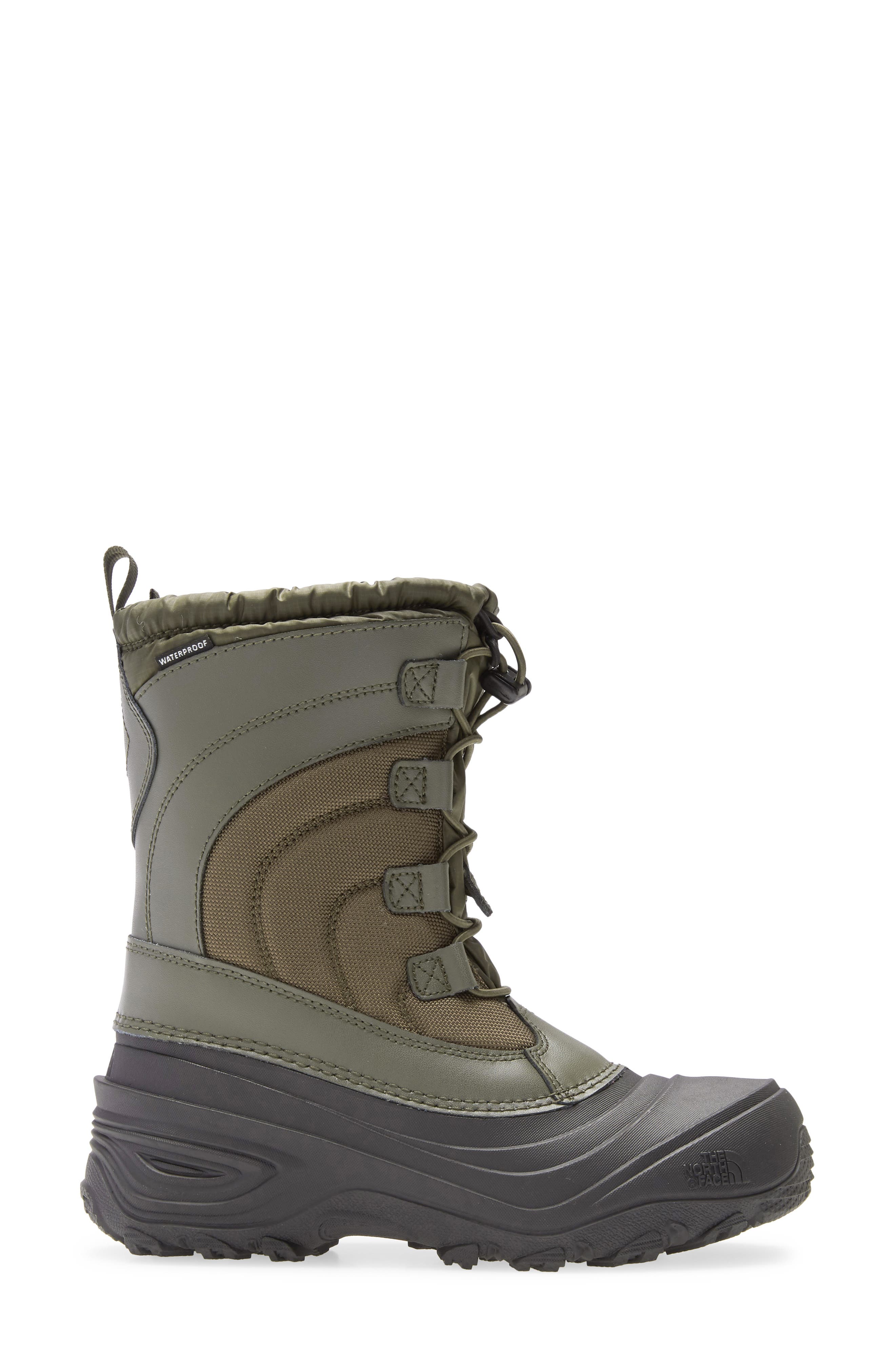 'Alpenglow IV' Bungee Lace Waterproof Boot, Alternate, color, NEW TAUPE GREEN/ BLACK