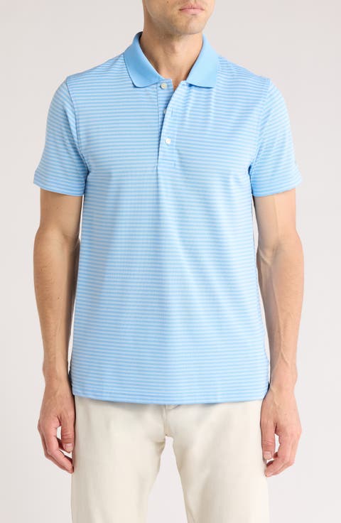 Feeder Stripe Performance Knit Polo