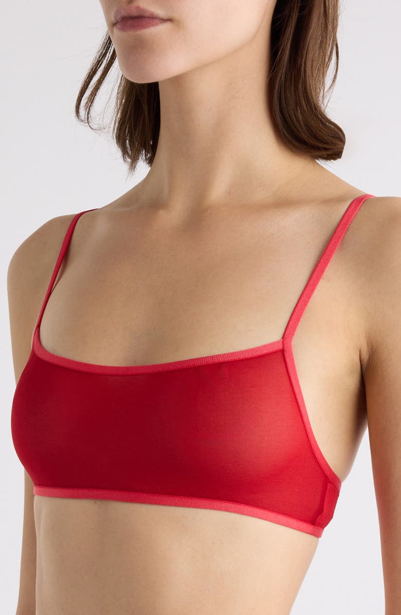 Dries Van Noten Stretch Silk Bra Top, Alternate, color,