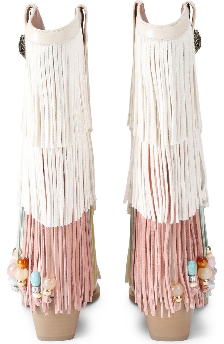 Kurt Geiger London Fringe Western Boot, Alternate, color, Open White