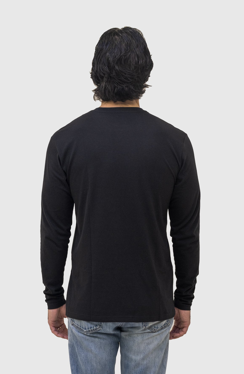 EPIC FITS White Long Sleeve Crew Neck T-Shirt, Alternate, color, Black