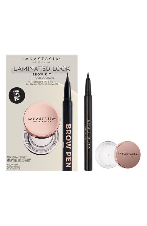 Anastasia Beverly Hills Laminated Look Brow Kit $32 Value in Ebony 