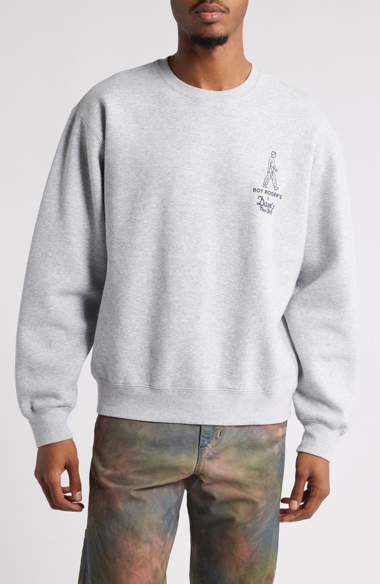 Roy Rogers x Dave's New York Gender Inclusive Logo Graphic Sweatshirt, Main, color,