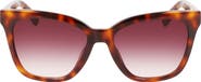 Longchamp Le Pliage 54mm Gradient Rectangle Sunglasses