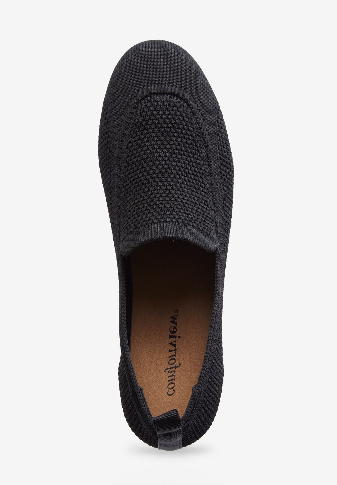 Comfortview The Sabrina Slip On Flat, Alternate, color, Black