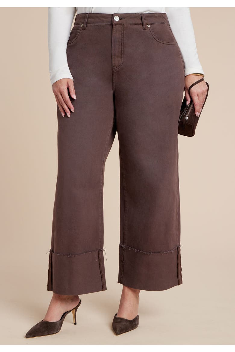 Cuff Jean, Alternate, color, BROWN