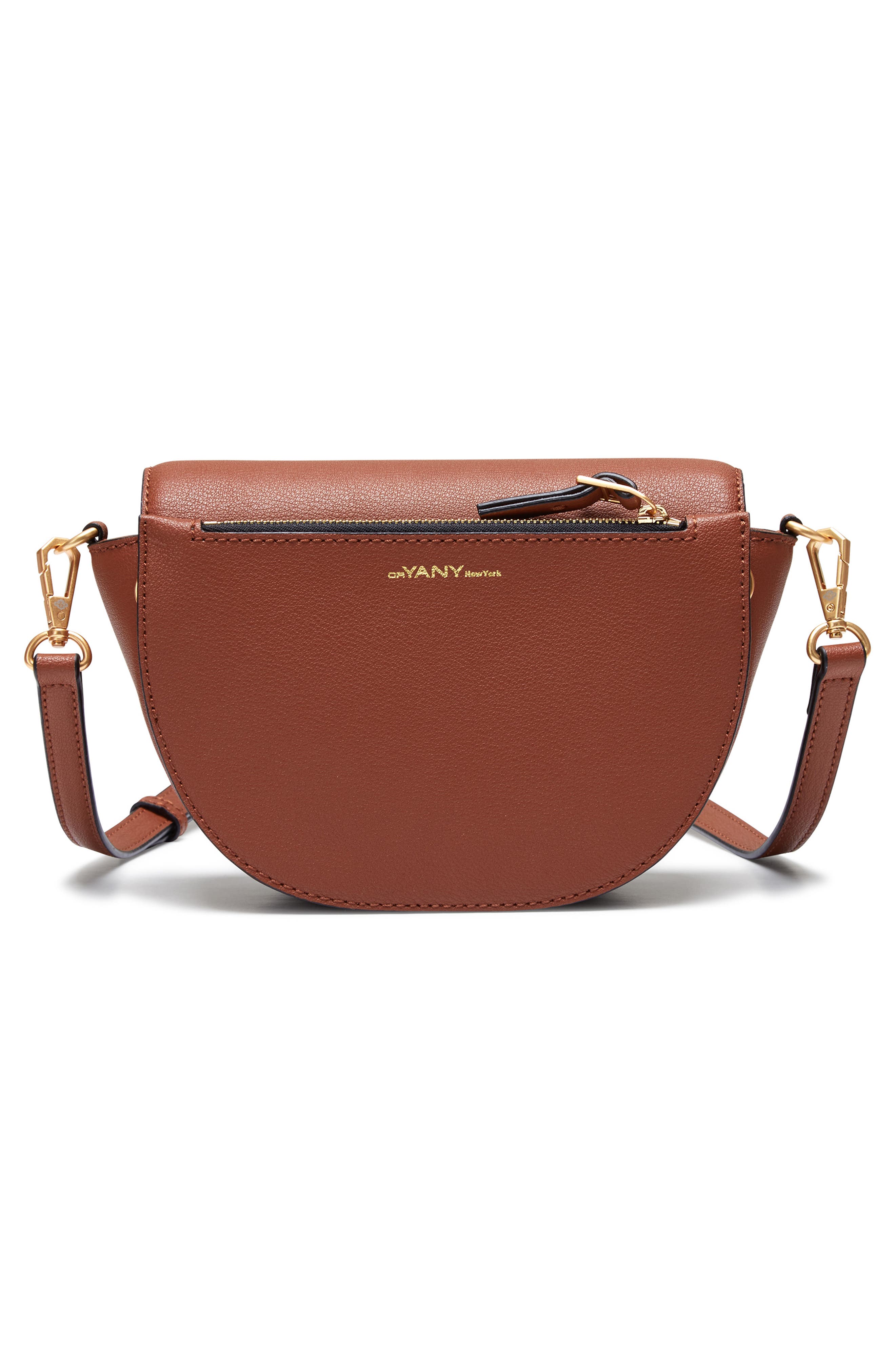 Lottie Leather Saddle Crossbody Bag, Alternate, color, TOFFEE TAN